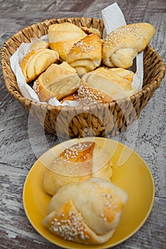 Fresh beakied small snacks