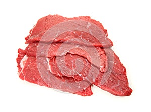 Fresh beef schnitzel