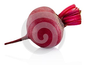 Fresh beetroot isolated on white background