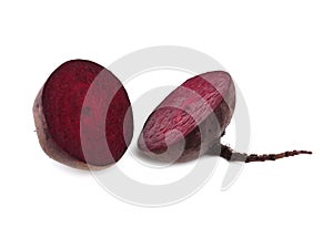 Fresh beetroot isolated on white background. Organic vegetables concept.