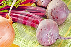 Fresh beets on board