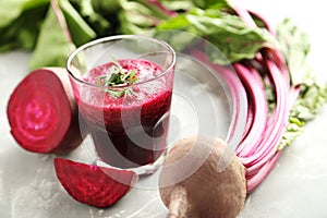 Fresh beets juice
