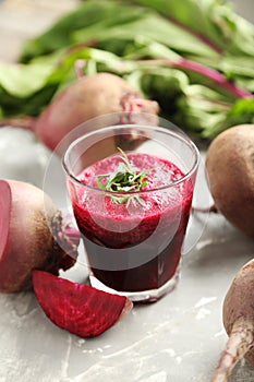 Fresh beets juice