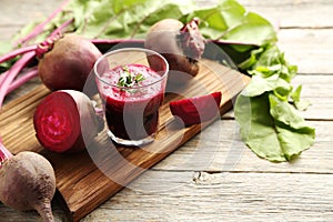 Fresh beets juice
