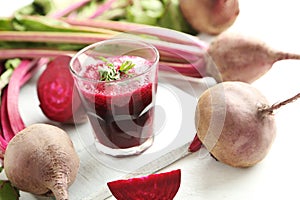 Fresh beets juice