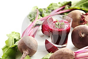 Fresh beets juice