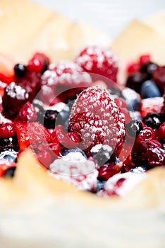 Fresh berry tarts photo
