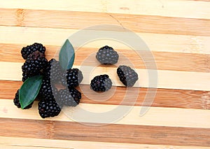 Fresh blackberry on background