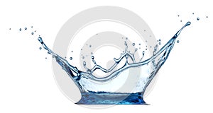 Fresh Blue Water Crown Splash