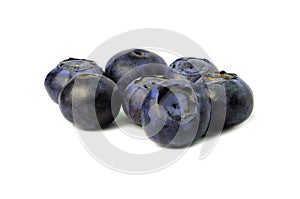 fresh Blueberries  isolated on white background