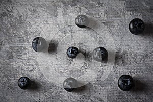 Fresh blueberries on a table photo