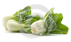 Fresh bok choy isolated on white