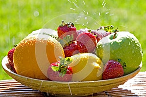 Fresh Bowl of Mixed Fruit