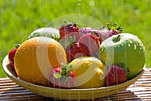 Fresh Bowl of Mixed Fruit