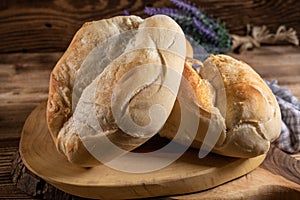 Fresh bread for breakfast