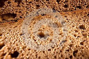 Fresh bread extreme close up