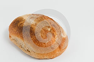 Fresh bread isolated on white background