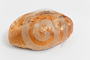 Fresh bread isolated on white background