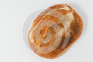 Fresh bread isolated on white background