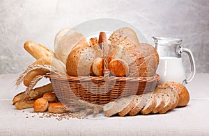 Fresh bread and pastry