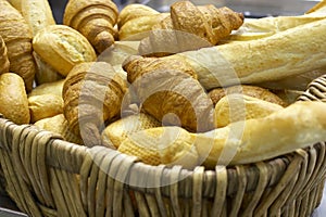 Fresh bread and a pastry