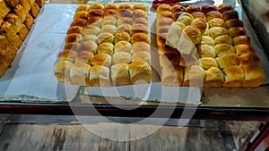 Fresh bread produced by local residents at the bakery in Manokwari.