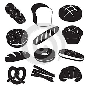 Fresh Breads and Bakery Set