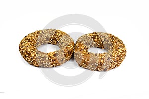 Fresh breakfast bread bagel roll