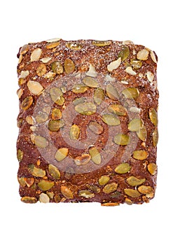 Fresh breakfast bread roll isolated on white