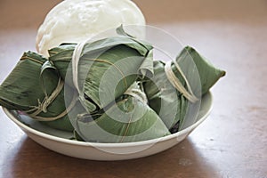 Fresh breakfast zongzi