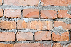 Fresh brickwork wall background