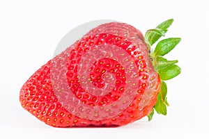 Fresh bright strawberry isolated on white background