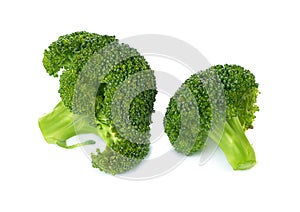 Fresh broccoli isolate on white background