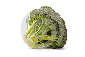 Fresh broccoli isolated on white background