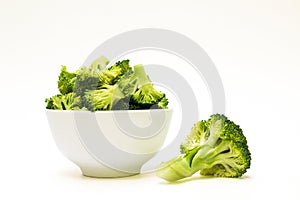 Fresh Broccoli isolated on white background