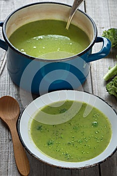 Fresh broccoli soup