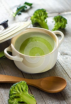 Fresh broccoli soup