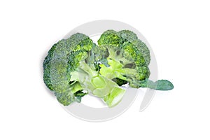 Fresh broccoli vegetable isolated on white background, food for health