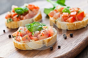 Fresh bruschetta