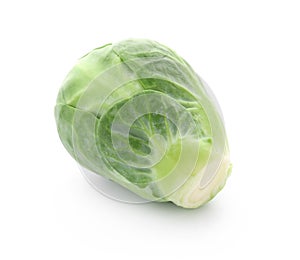 Fresh brussels sprout on white background