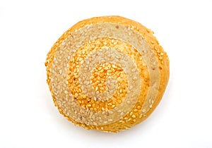 Fresh bun isolated