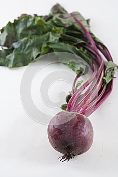 A fresh bunch of beetroot