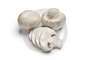 Fresh button mushrooms photo