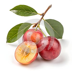 Fresh Camu Camu isolated on white background photo