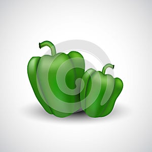 Printfresh capcicam isolated white background. vector illustration