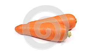 fresh carrot isolated on white background