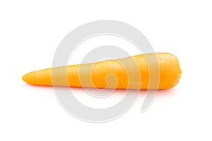 Fresh carrot isolated on white background. Food and healthcare concept