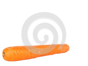 Fresh carrot on white.Isolated.