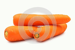 Fresh Carrots isolated on a white background