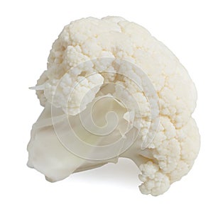 Fresh cauliflower cabbage vegetable on white background